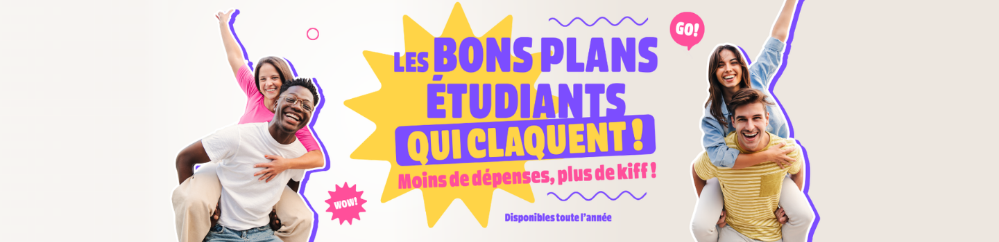 Bannière Page bons plans étudiants