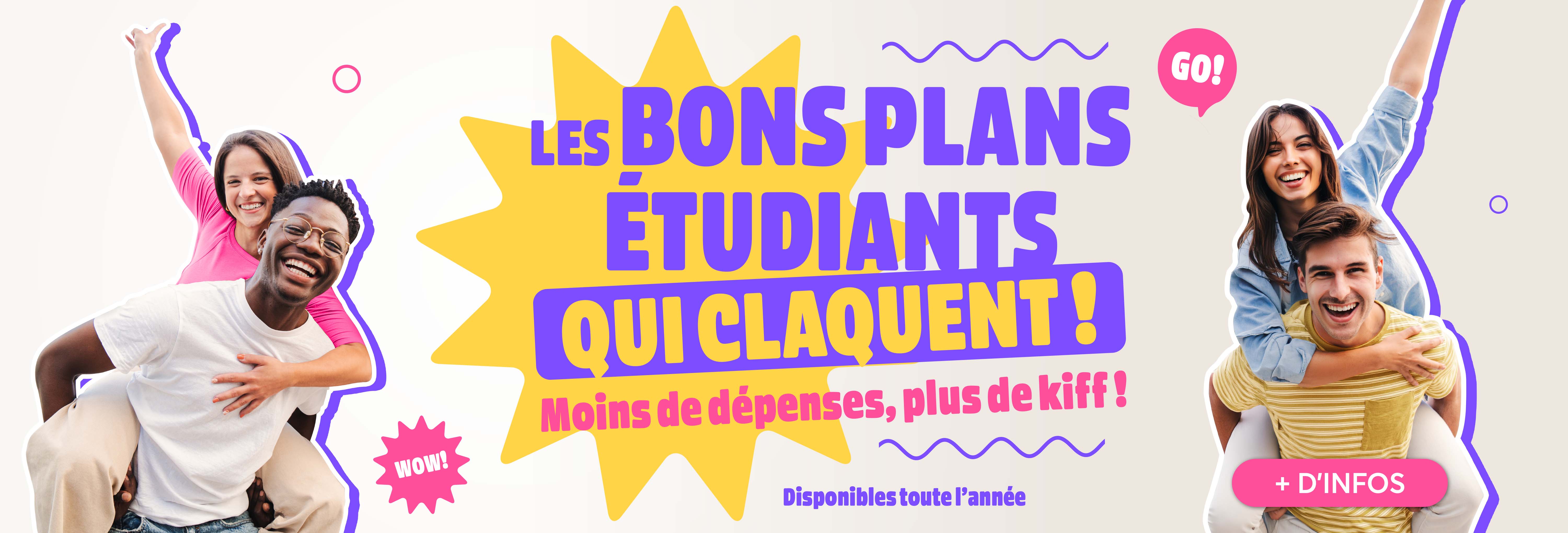 Bannière bons plans étudiants
