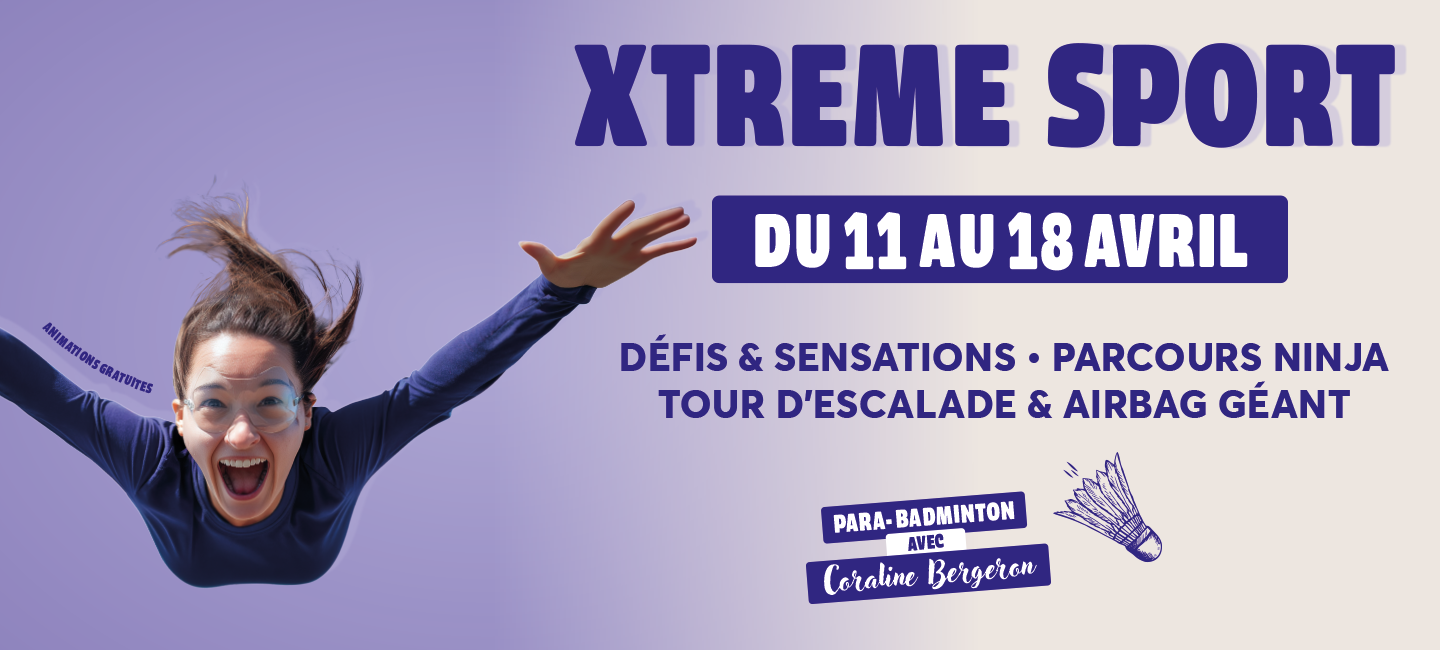 Bannière programme animation XTREME SPORT
