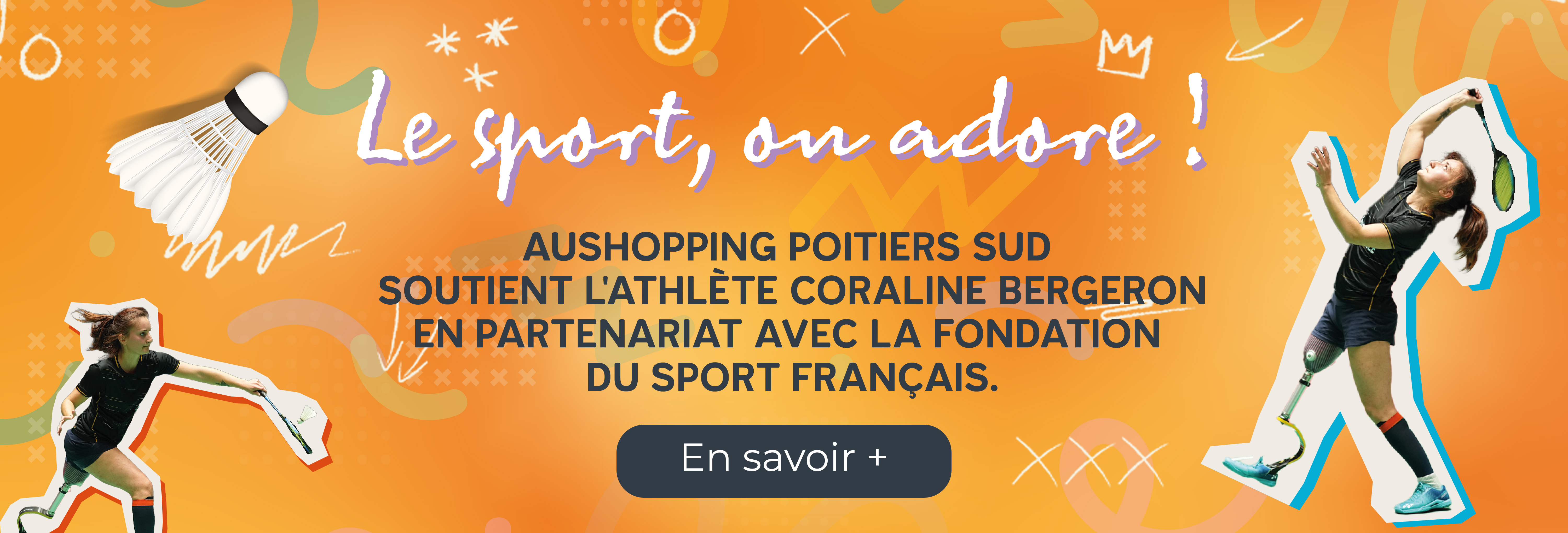 Fondation du sport français athlète Aushopping Poitiers Sud