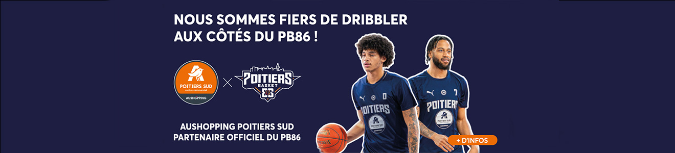 Aushopping Poitiers Sud partenaire officiel du PB86