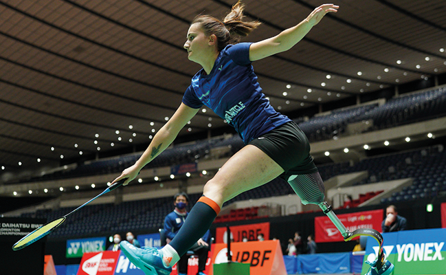 Para-badminton avec Coraline bergeron