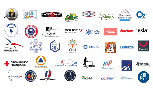 Logos partenaires Aushopping Poitiers Sud 2025