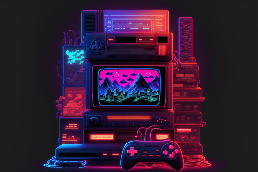 Salon retro-gaming