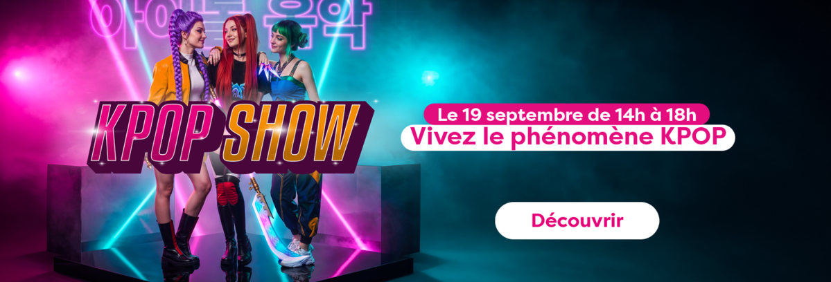 Vivez le phénomène KPOP le samedi 19 septembre 2026 de 14H à 18H dans votre centre commercial Aushopping Poitiers Sud