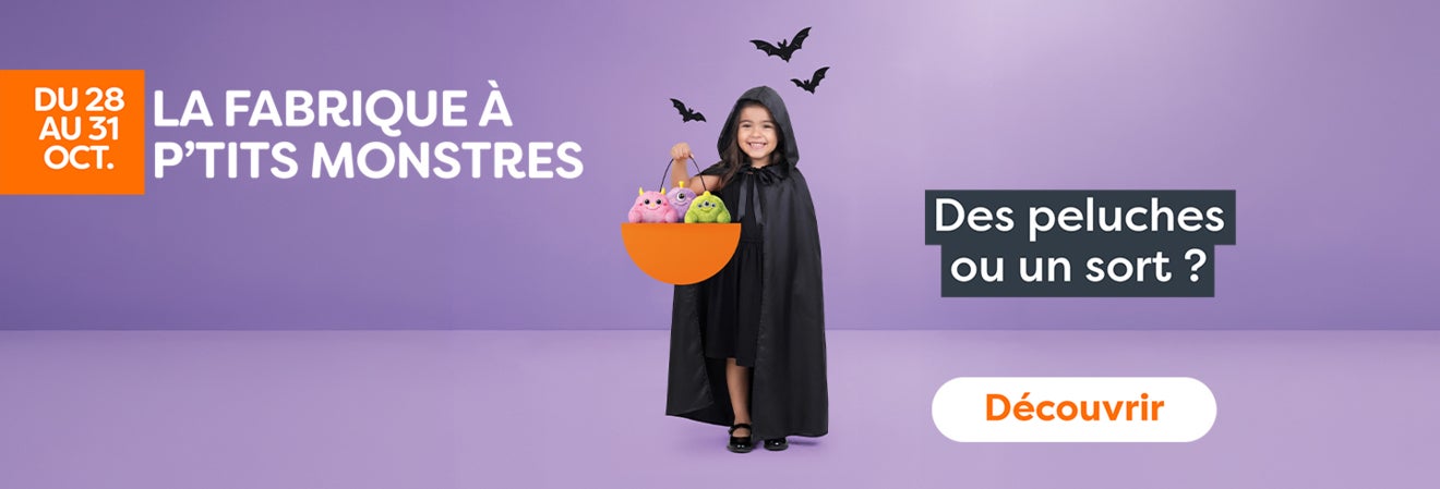 La fabrique à ptits monstres du 28 au 31 octobre au centre commercial aushopping poitiers sud